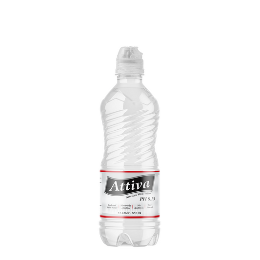 Attiva Alkaline Water 17.4 fl oz (510ml) Sport